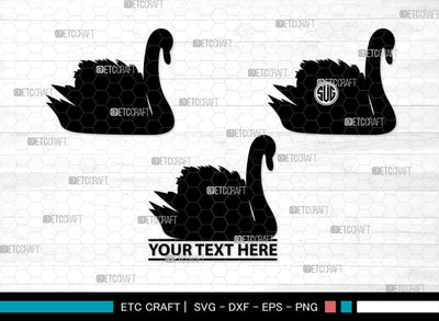 Swan Silhouette, Swan SVG, Swan Bird Svg, Gander Svg, Cygnini Svg, Baby Swan Svg, SB00327 SVG ETC Craft 