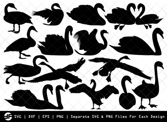 Swan SVG | Animal SVG | Silhouette Bundle | SVG Cut File SVG ETC Craft 