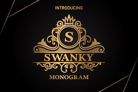 Swanky Monogram Fonts Font Fox7 By Rattana 