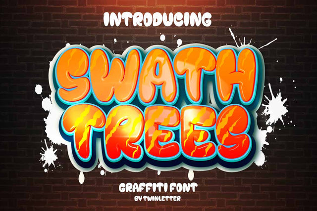 Swath Trees Font twinletter 