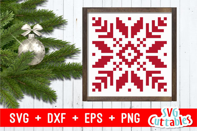 Sweater Snowflake SVG Svg Cuttables 