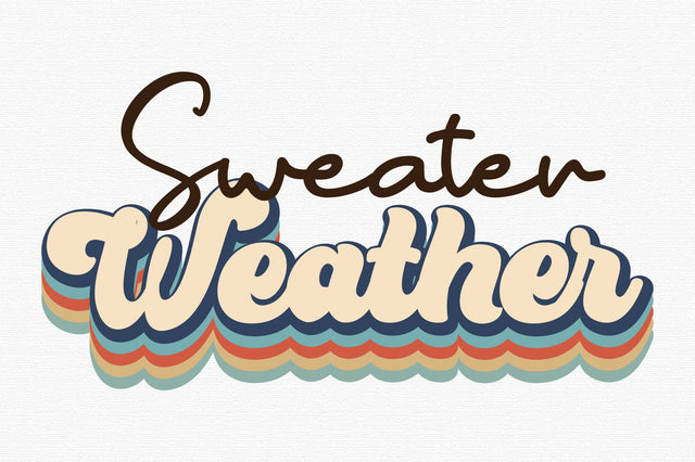 Sweater Weather Autumn Cut File Sublimation designartist 