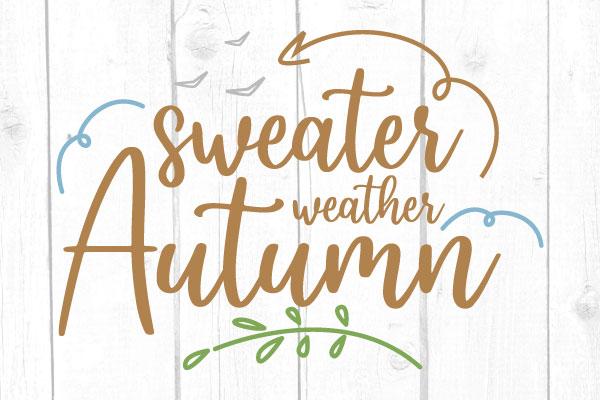 Sweater Weather Autumn Svg SVG cricutfilesmg 