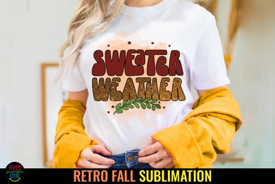 Sweater Weather I Fall Sublimation I Autumn Sublimation PNG Sublimation Happy Printables Club 