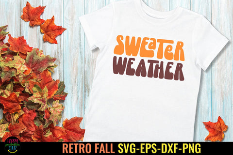 Sweater Weather I Retro Fall SVG I Autumn SVG I Groovy Fall SVG Happy Printables Club 