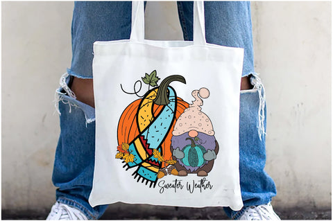 Sweater Weather Pumpkin Gnome Sublimation Sublimation Jagonath Roy 