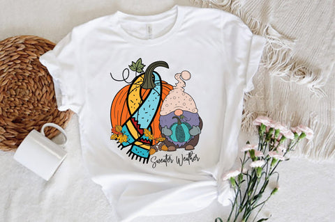 Sweater Weather Pumpkin Gnome Sublimation Sublimation Jagonath Roy 