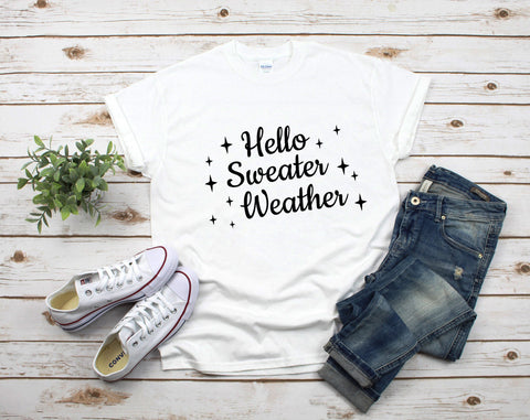 Sweater Weather SVG - 4 Designs, Hello Sweater Weather SVG SVG HappyDesignStudio 