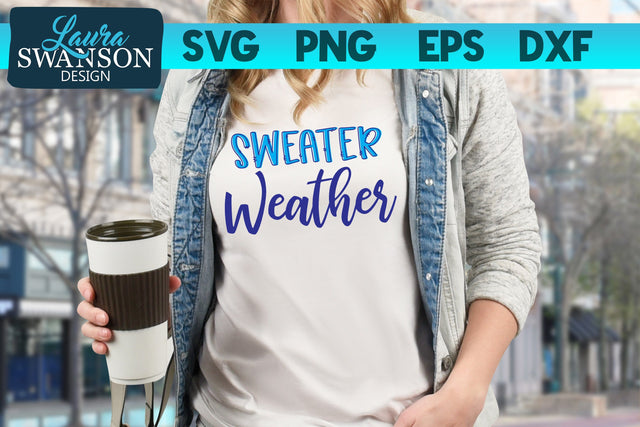 Sweater Weather SVG Cut File SVG Laura Swanson Design 