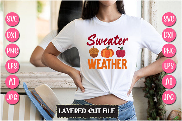 Sweater Weather SVG Cut File SVG Newmockups 