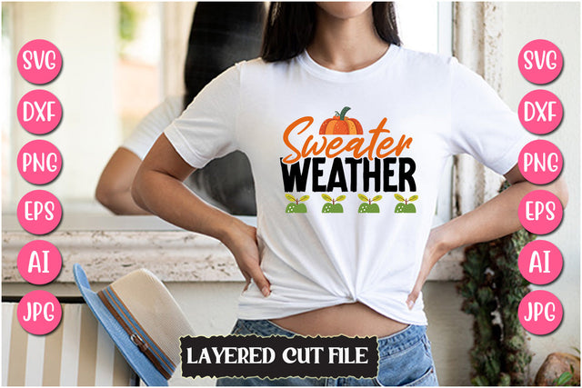 Sweater Weather SVG Cut File SVG Newmockups 