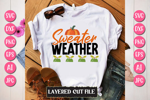 Sweater Weather SVG Cut File SVG Newmockups 