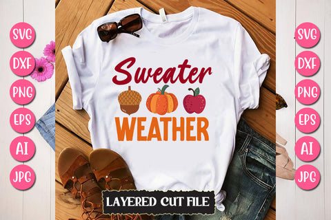 Sweater Weather SVG Cut File SVG Newmockups 