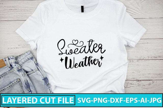 Sweater Weather SVG Cut File SVG Syaman 