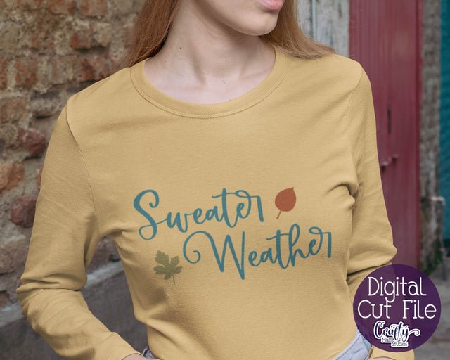 Sweater Weather Svg - Fall Svg - Pumpkin Svg SVG Crafty Mama Studios 