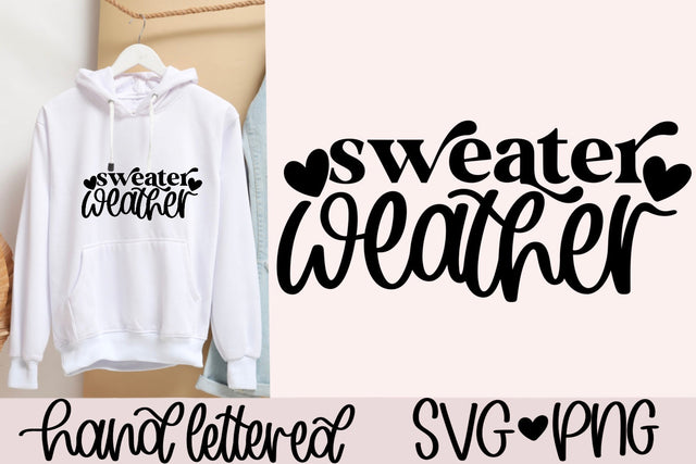 Sweater weather svg, fall sweater svg, fall mug svg, winter mug svg, let's get cozy svg, fall quote svg, fall vibes svg, fall svg, cozy svg SVG AnitaAlyiaLettering 