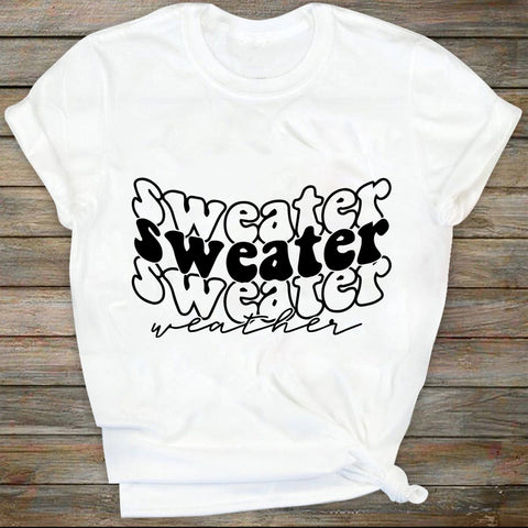 Sweater Weather Svg file, Svg Files For Cricut, 24oz Venti Cold Cup Design, EPS file, PNG file SVG DiamondDesign 
