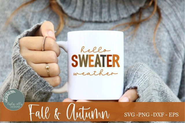 Sweater Weather SVG|Fall SVG SVG Linden Valley Designs 