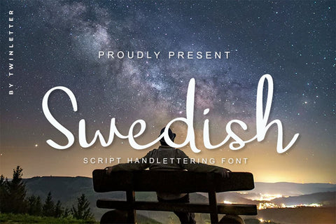 Swedish Font twinletter 