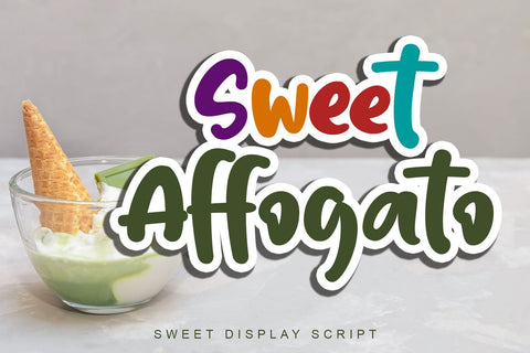 Sweet Affogato Font Stefani Letter 