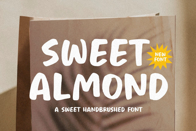 Sweet Almond Handbrushed Font Font Letterative 