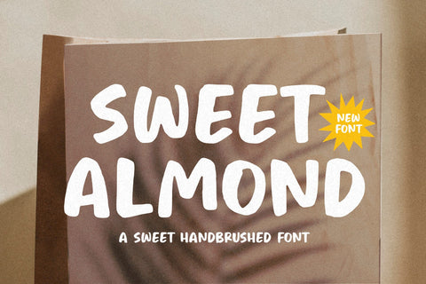 Sweet Almond Handbrushed Font Font Letterative 