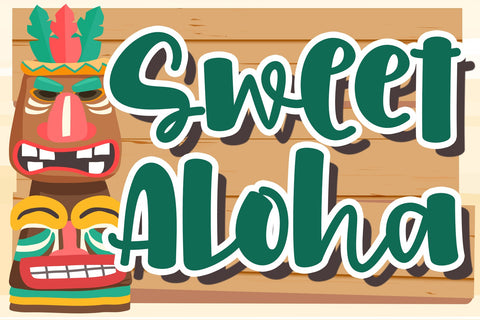 Sweet Aloha Font Stefani Letter 