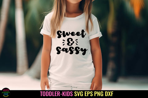 Sweet and Sassy I Baby SVG I Newborn SVG I Toddler SVG PNG SVG Happy Printables Club 