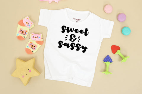 Sweet and Sassy I Baby SVG I Newborn SVG I Toddler SVG PNG SVG Happy Printables Club 