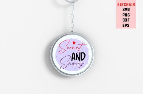 Sweet And Sassy, Round Key ring SVG SVG MD mominul islam 