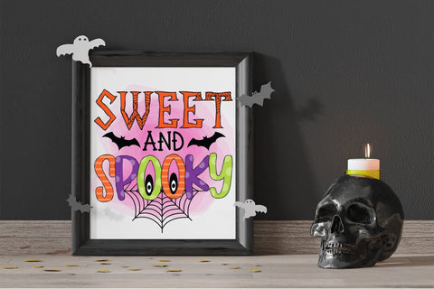 Sweet and Spooky - Halloween Sublimation Design Sublimation CraftLabSVG 