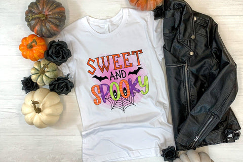 Sweet and Spooky - Halloween Sublimation Design Sublimation CraftLabSVG 