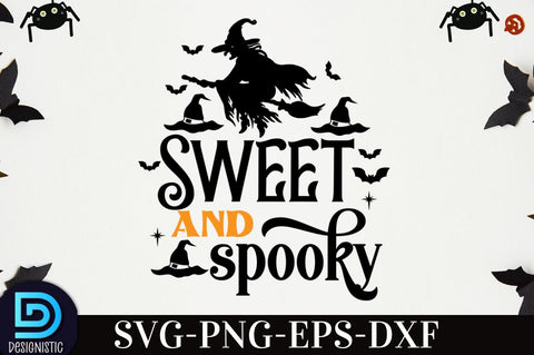 sweet and spooky, Halloween T shirt Design, SVG DESIGNISTIC 