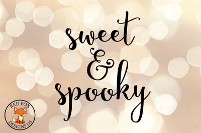 Sweet and Spooky SVG | Halloween Cut Files | SVG PNG DXF SVG RedFoxDesignsUS 