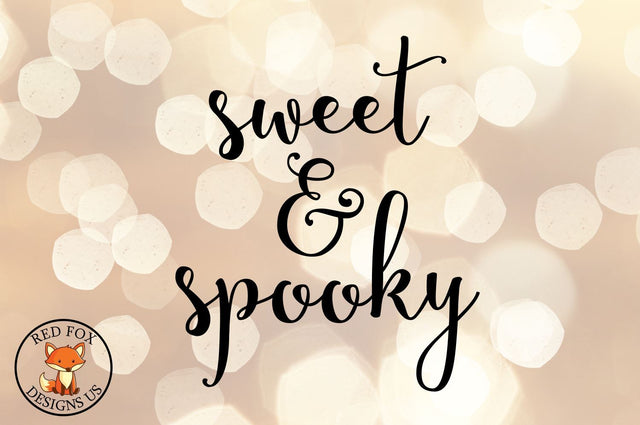 Sweet and Spooky SVG | Halloween Cut Files | SVG PNG DXF SVG RedFoxDesignsUS 