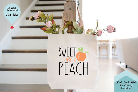 Sweet as a Peach - Summer SVG Cut File SVG Lettershapes 