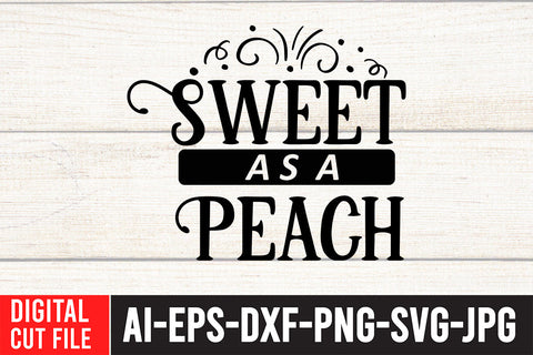 Sweet AS A Peach SVG Cut File , Southern SVG Bundle SVG BlackCatsMedia 