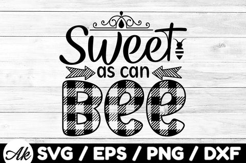 Sweet as can bee svg SVG akazaddesign 
