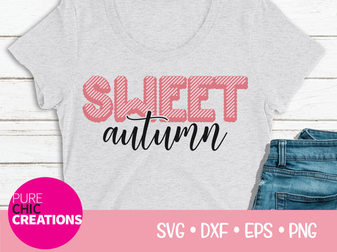 Sweet Autumn - Cricut - Silhouette - svg - dxf - eps - png - Digital File - SVG Cut File - Fall SVG - svg clipart - autumn svg clipart SVG Pure Chic Creations 