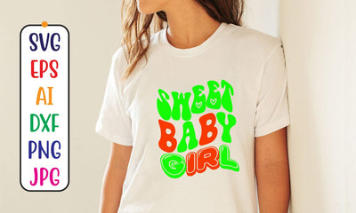 Sweet Baby Girl Retro SVG SVG Syaman 