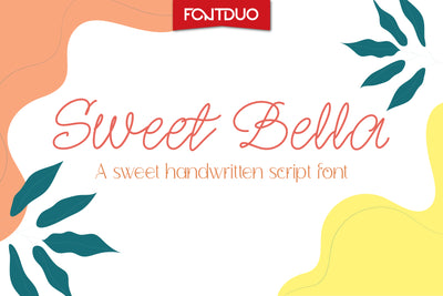 Sweet Bella Script Font FontDuo 