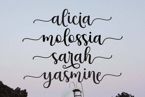 Sweet Bloom Font Zane Studio55 