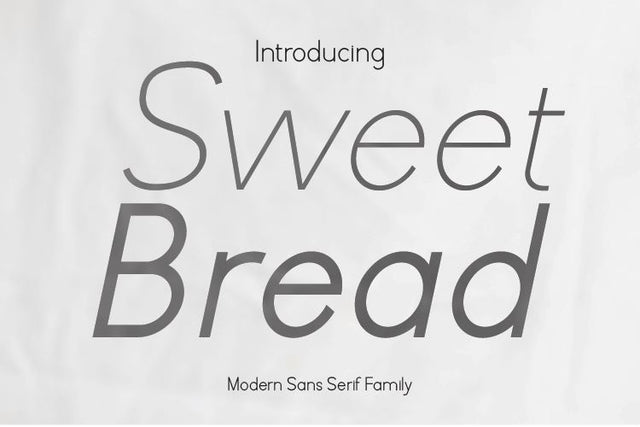 Sweet Bread - Family Font Font Irvan Randi 