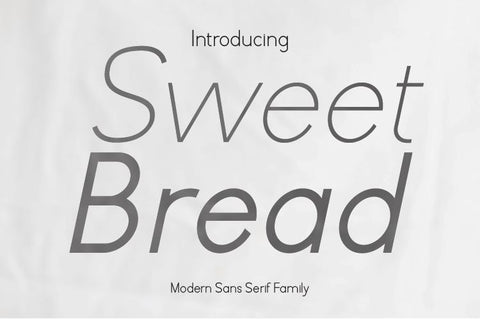 Sweet Bread - Family Font Font Irvan Randi 
