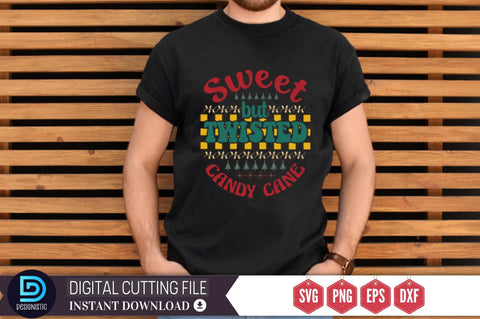 Sweet but twisted candy cane SVG SVG DESIGNISTIC 