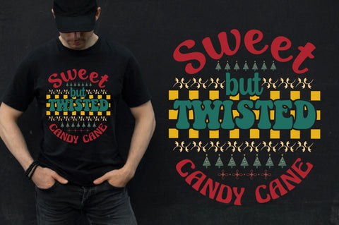 Sweet but twisted candy cane SVG SVG DESIGNISTIC 