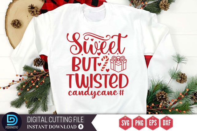 Sweet but twisted candycane SVG SVG DESIGNISTIC 