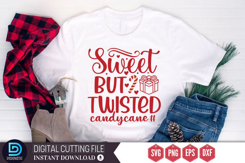 Sweet but twisted candycane SVG SVG DESIGNISTIC 