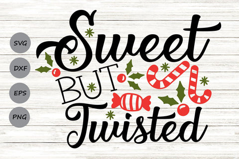 Sweet But Twisted| Christmas Candy SVG Cutting Files. SVG CosmosFineArt 