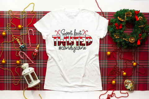 Sweet but Twisted, Funny Christmas PNG Sublimation CraftLabSVG 